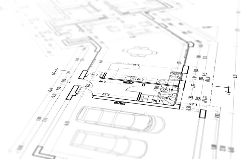 Photo d'un plan de rénovation pour maison